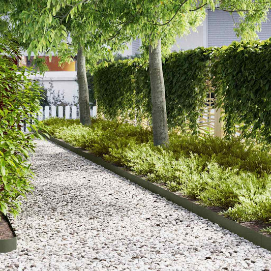 vidaXL Περίγραμμα γκαζόν 10 pcs Ελιά Πράσινη 100 x 0.05 x 20 εκ