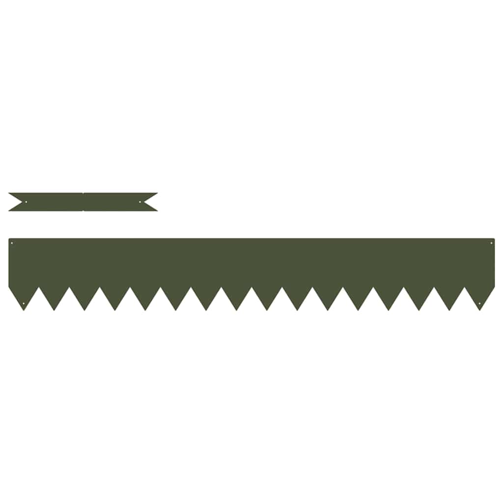 vidaXL Περίγραμμα γκαζόν 10 pcs Ελιά Πράσινη 100 x 0.05 x 20 εκ