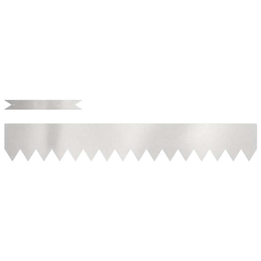 vidaXL Περίγραμμα γκαζόν 10 pcs Ασημί 100 x 0.05 x 20 εκ