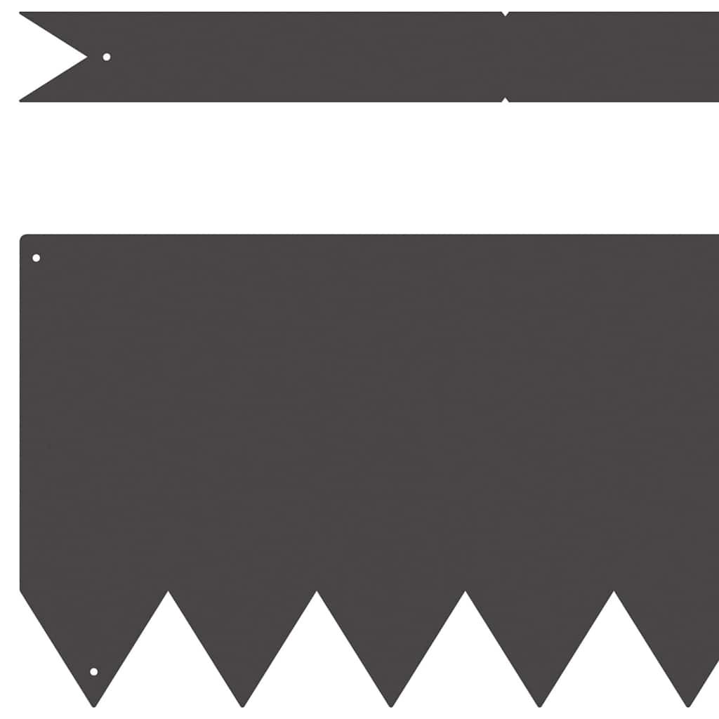 vidaXL Περίγραμμα γκαζόν 30 pcs Μαύρο 100 x 0.05 x 20 εκ