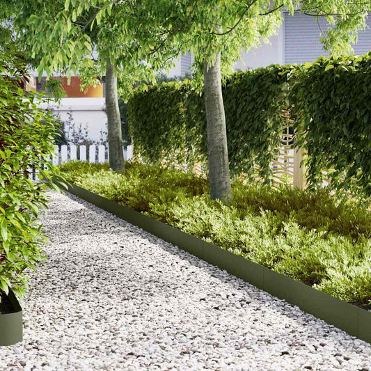vidaXL Περίγραμμα γκαζόν 30 pcs Ελιά Πράσινη 100 x 0.05 x 20 εκ