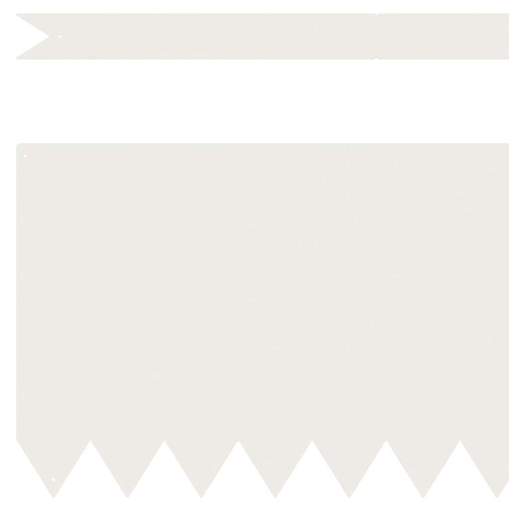 vidaXL Περίγραμμα γκαζόν 10 pcs Λευκό 100 x 0.05 x 20 εκ