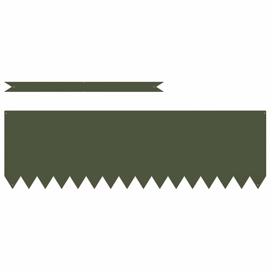 vidaXL Περίγραμμα γκαζόν 20 pcs Ελιά Πράσινη 100 x 0.05 x 20 εκ