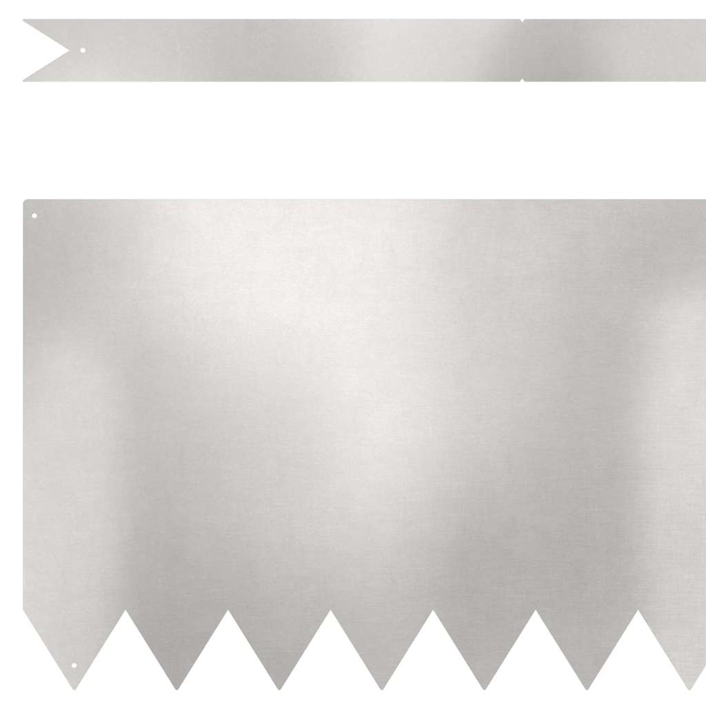 vidaXL Περίγραμμα γκαζόν 20 pcs Ασημί 100 x 0.05 x 20 εκ