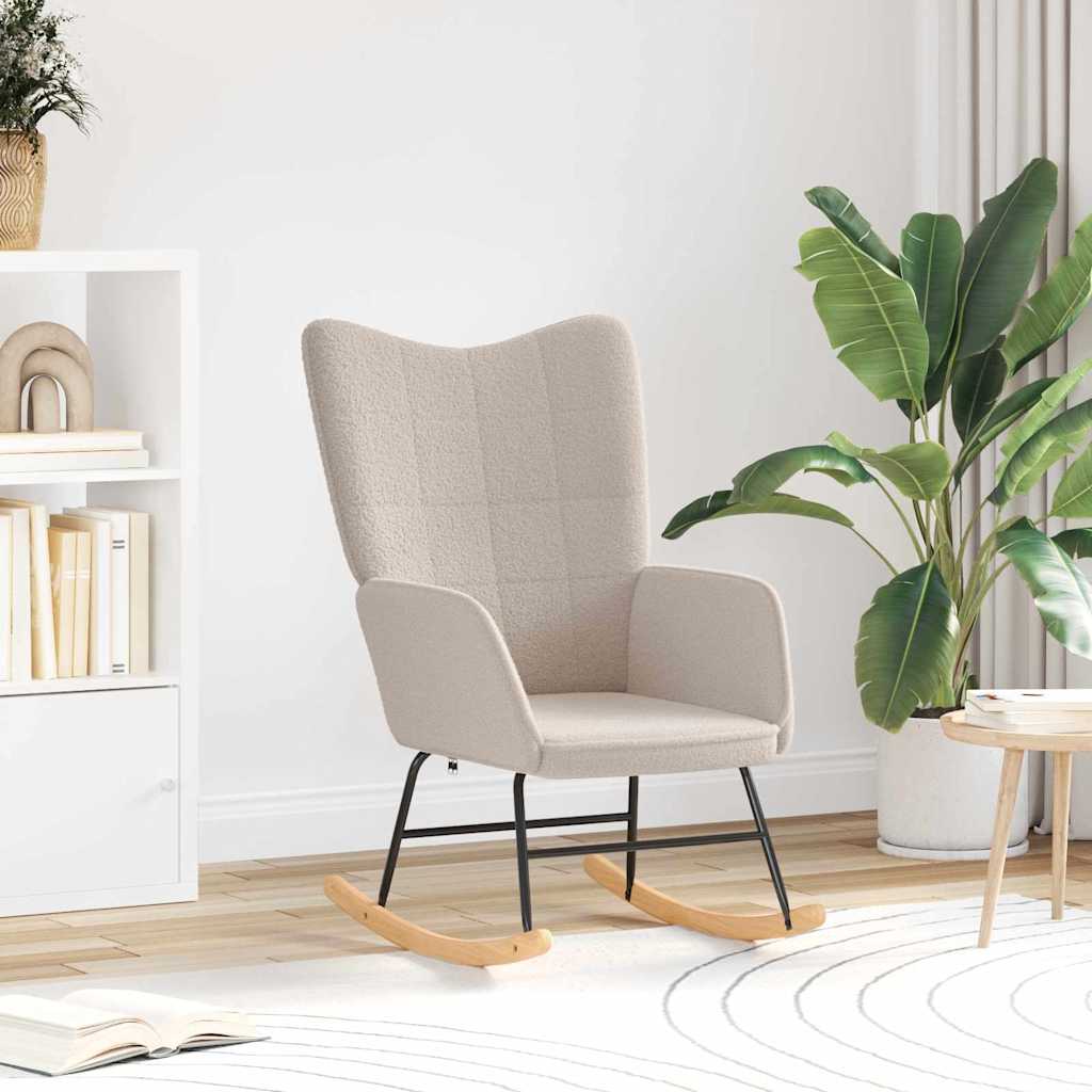 vidaXL Χαλαρωτική Πολυθρόνα Ανοιχτό γκρι 61 x 78 x 98 εκ. ύφασμα