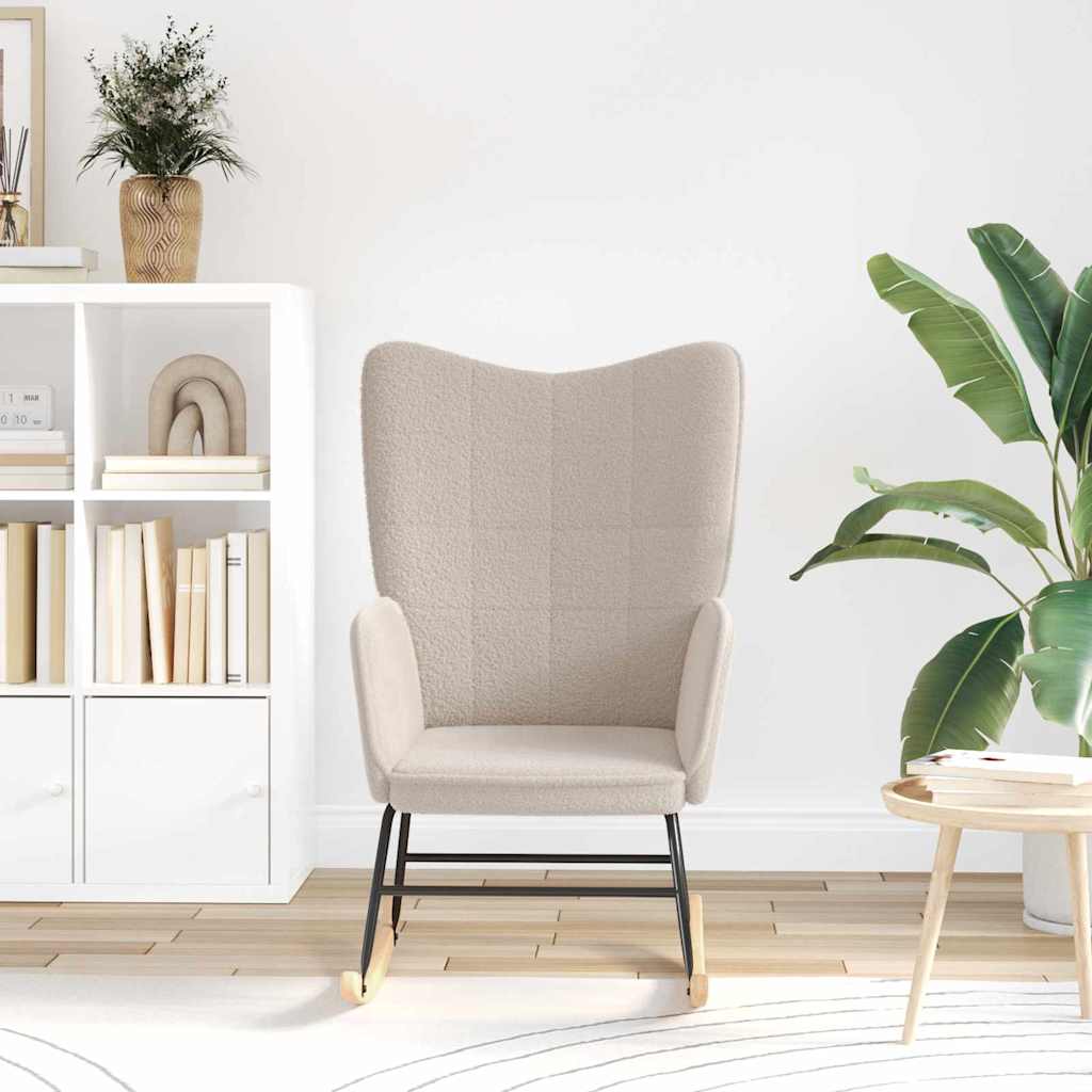 vidaXL Χαλαρωτική Πολυθρόνα Ανοιχτό γκρι 61 x 78 x 98 εκ. ύφασμα