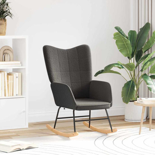 vidaXL Χαλαρωτική Πολυθρόνα Σκούρο γκρι 61 x 78 x 98 εκ. ύφασμα