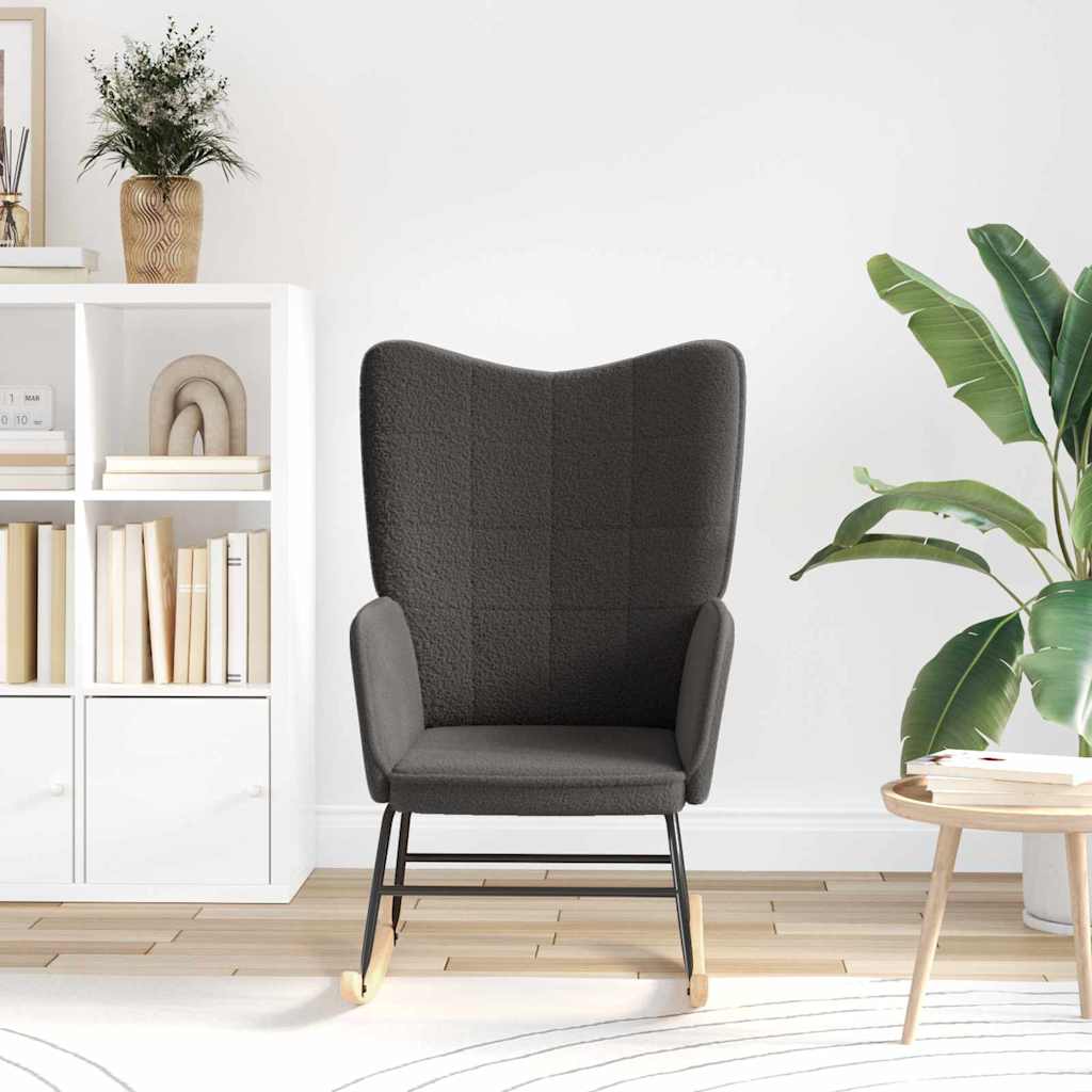 vidaXL Χαλαρωτική Πολυθρόνα Σκούρο γκρι 61 x 78 x 98 εκ. ύφασμα