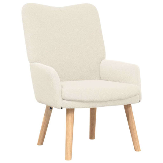 vidaXL Πολυθρόνα Κρεμ 63 x 67 x 94 εκ.