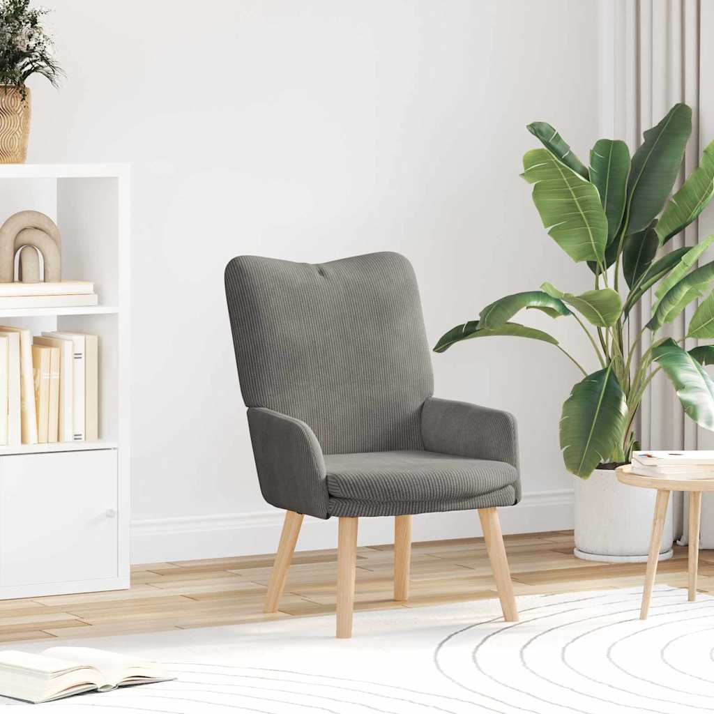 vidaXL Πολυθρόνα Ανοιχτό γκρι 63 x 67 x 94 εκ. ύφασμα