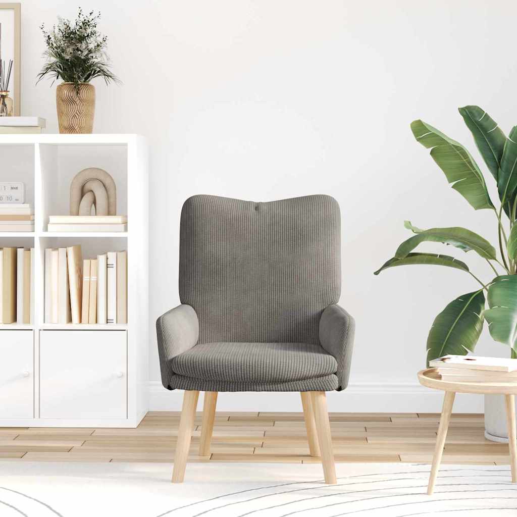 vidaXL Πολυθρόνα Ανοιχτό γκρι 63 x 67 x 94 εκ. ύφασμα