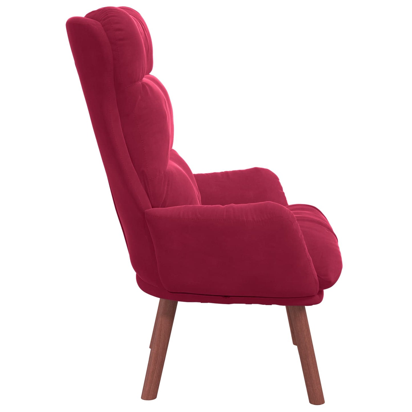 vidaXL Πολυθρόνα Κόκκινο 69 x 74 x 93 εκ. Βελούδο