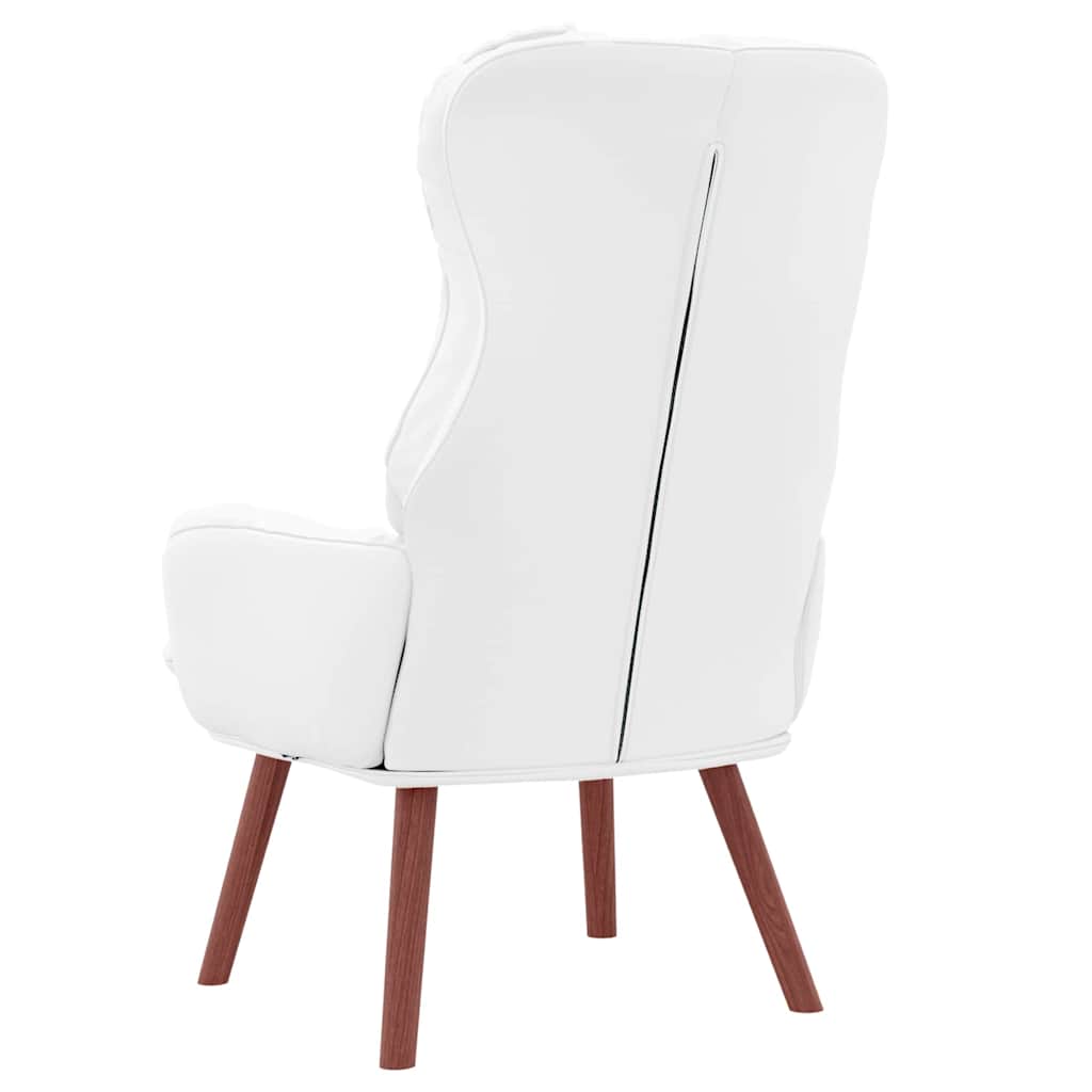 vidaXL Χαλαρωτική Πολυθρόνα Λευκό 69 x 74 x 93 εκ. Τεχνητό δέρμα