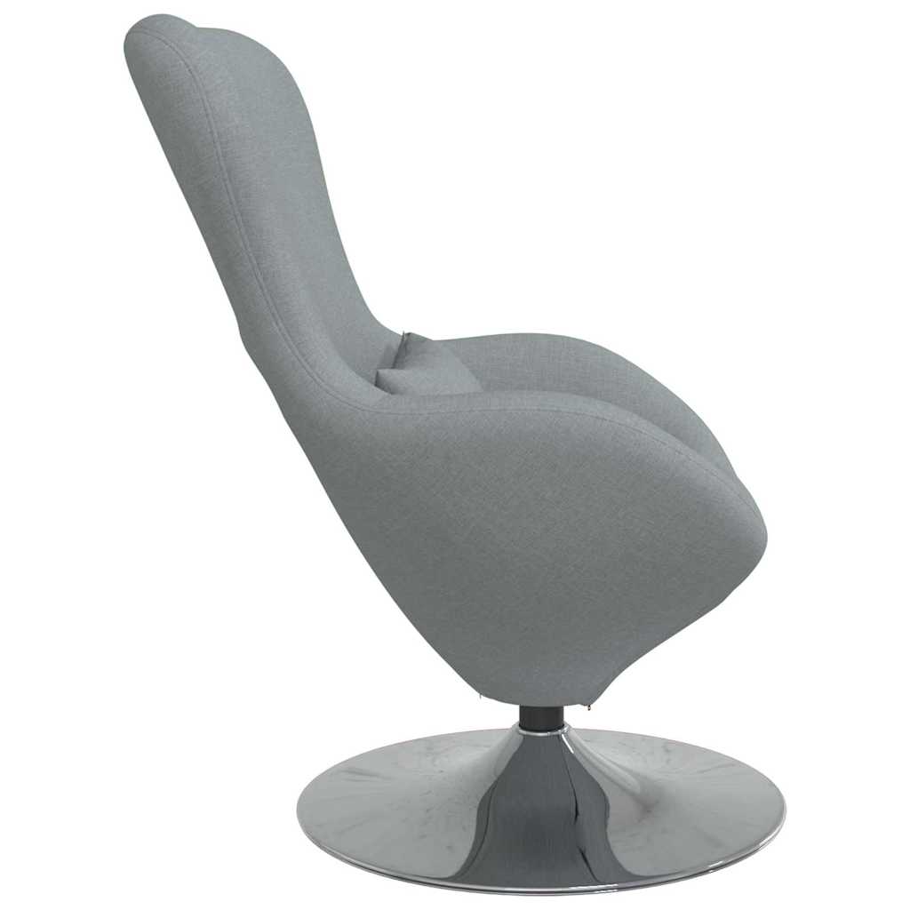 vidaXL Κάθισμα-αυγό Ανοιχτό γκρι 63 x 73 x 90 εκ ύφασμα