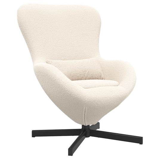 vidaXL Κάθισμα-αυγό Κρεμ 63 x 73 x 90 εκ ύφασμα