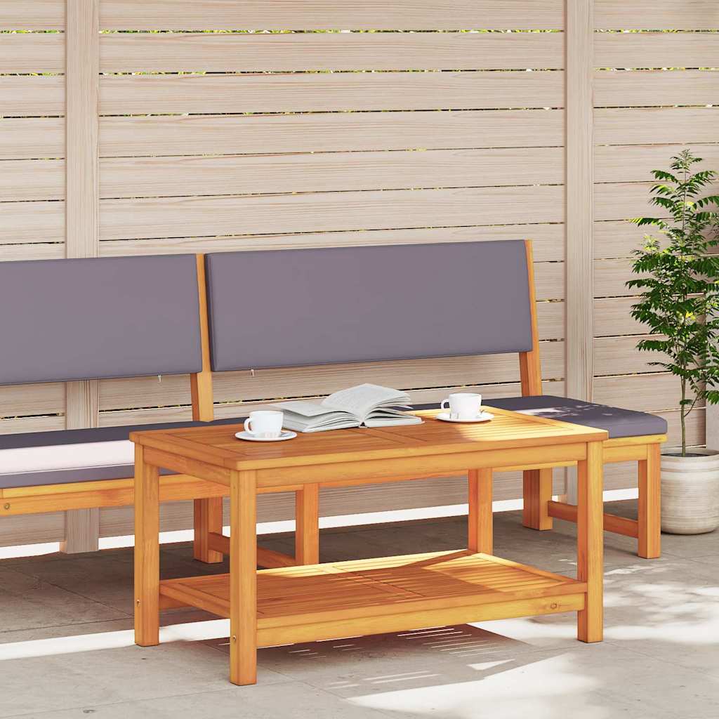 vidaXL Τραπέζι καφέ 90x50x45 εκ Μασίφ ξύλο ακακίας