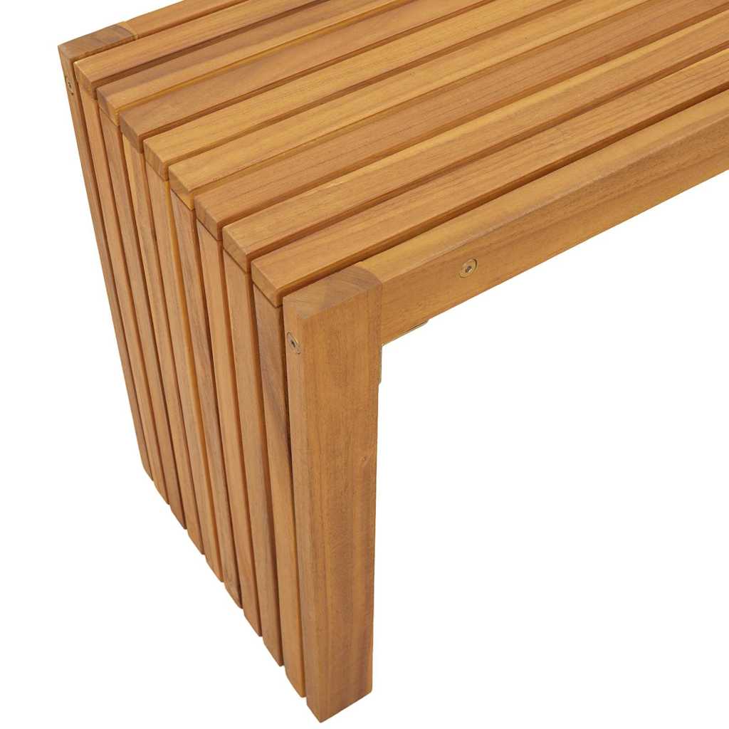 vidaXL παγκάκι Φυσικό Λάδι 110 x 30 x 45 εκ. Στερεό Ξύλο Τίκ