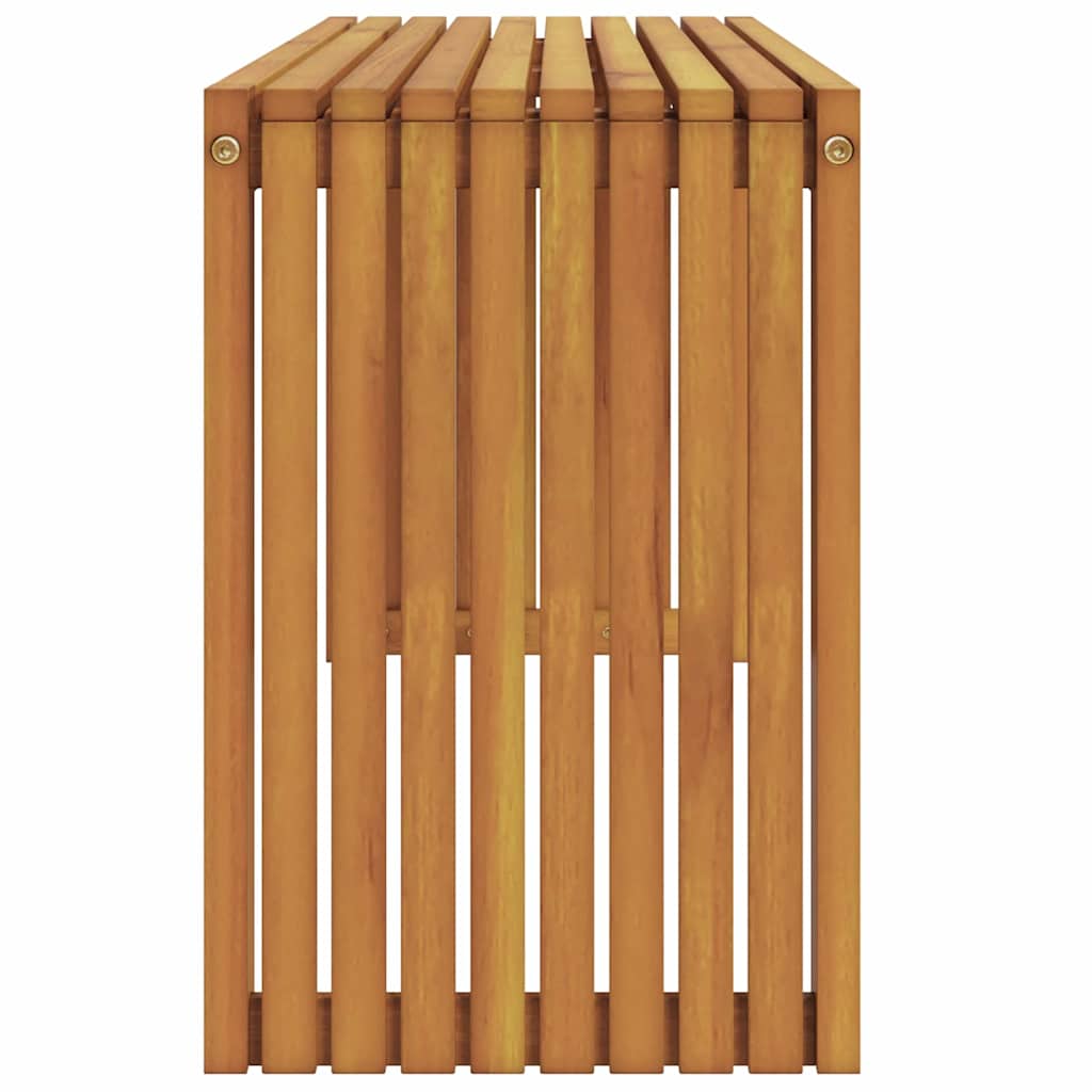 vidaXL παγκάκι Φυσικό Λάδι 110 x 30 x 45 εκ. Στερεό Ξύλο Τίκ