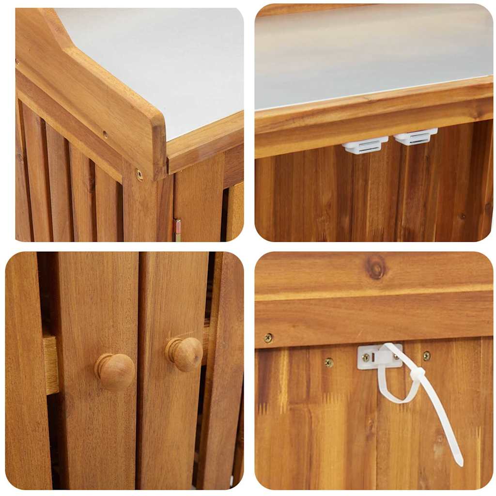 vidaXL Ντουλάπι Κήπου Καστανό 78 x 36.5 x 78cm Καμπούντα ξύλο ακακίας