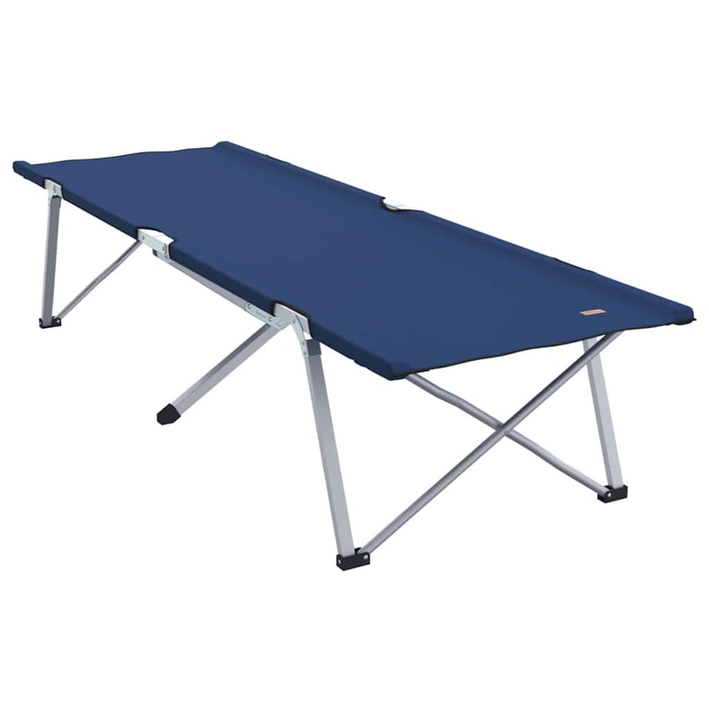 vidaXL Αναδιπλούμενο Κρεβάτι Κάμπινγκ Μπλε 62 x 194 x 42 εκ.