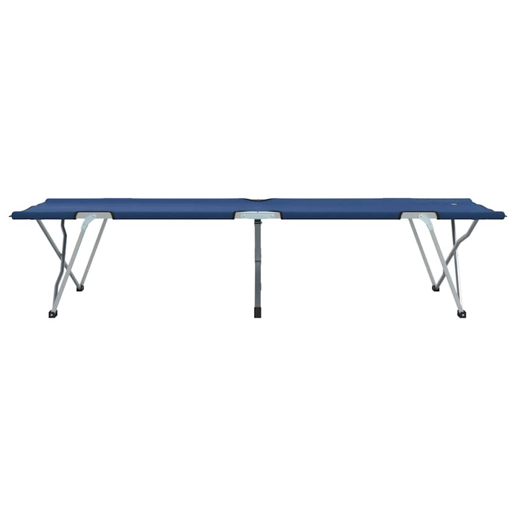 vidaXL Αναδιπλούμενο Κρεβάτι Κάμπινγκ Μπλε 62 x 194 x 42 εκ.