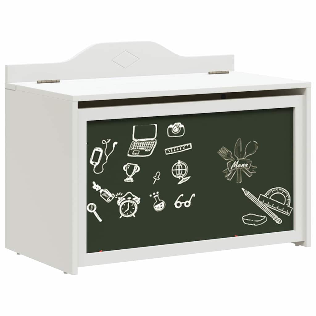 vidaXL Κουτί Παιχνιδιών Λευκό 73 x 33 x 55 εκ. Επεξεργασμένο ξύλο