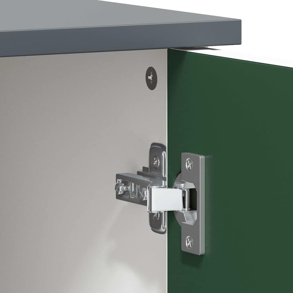 vidaXL Επιτοίχιο με Γραφικό Γκρι και Λευκό 80 x 40 x 110 εκ