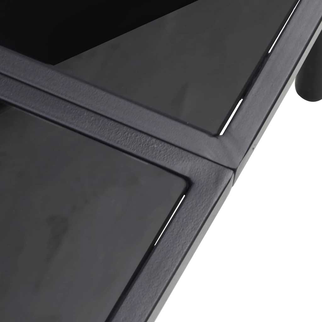 vidaXL Σετ Καφέ Εξωτερικού Χώρου 4 Τεμαχίων σε καφέ ρατάν και ατσάλι