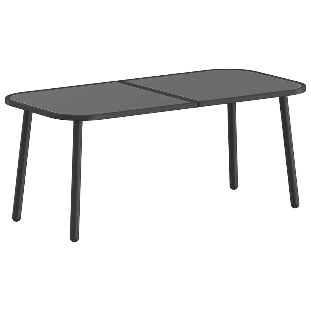 vidaXL Σετ Καφέ Εξωτερικού Χώρου 4 Τεμαχίων σε καφέ ρατάν και ατσάλι