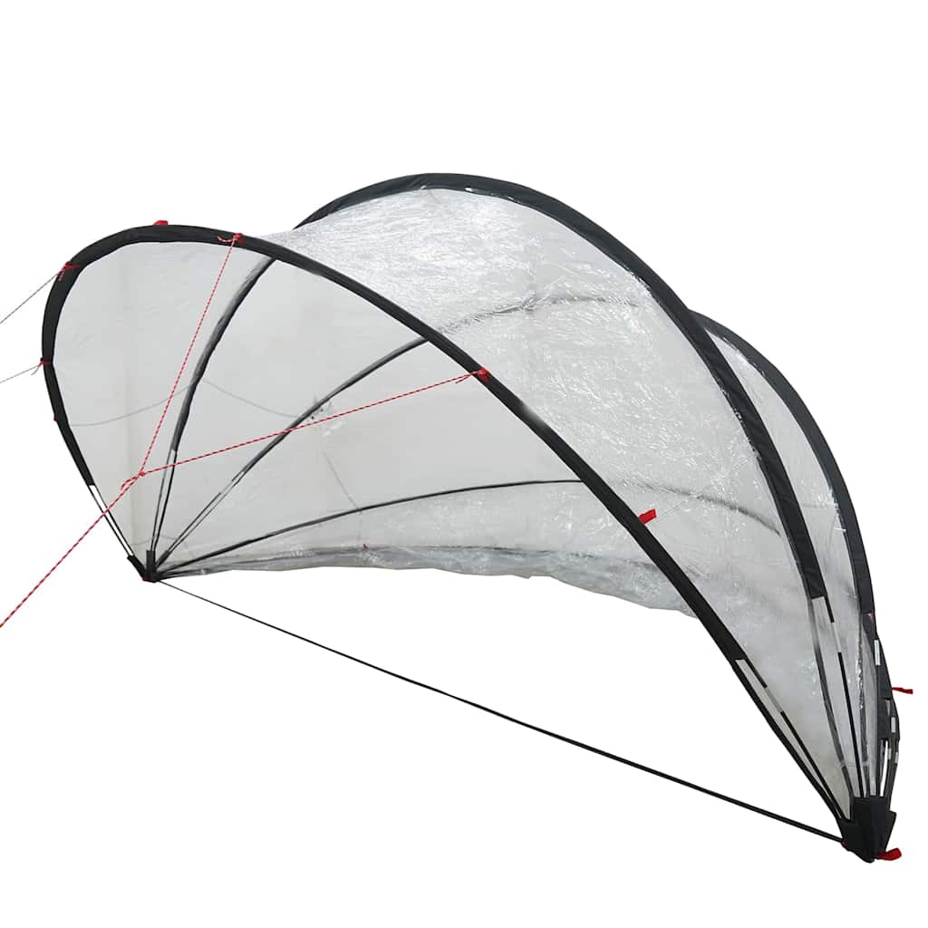 vidaXL Θόλος πισίνας Διαφανές 336 x 322 x 160 εκ. PVC