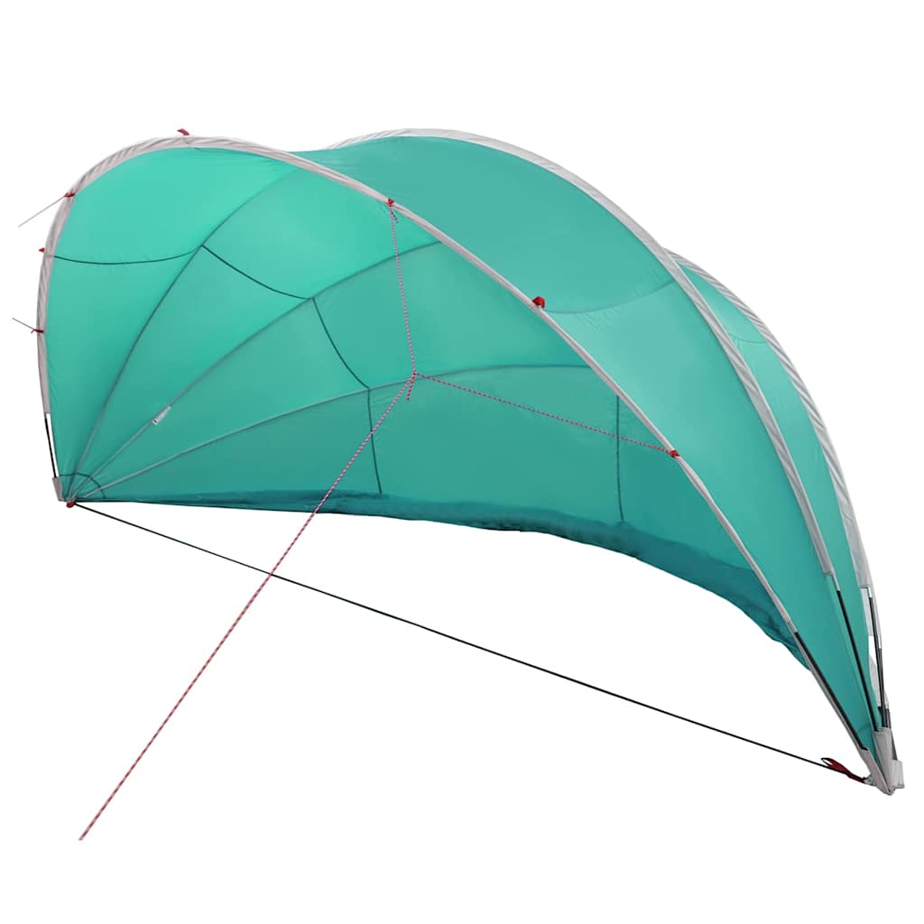 vidaXL Θόλος πισίνας Πράσινο 430 x 430 x 210 εκ.