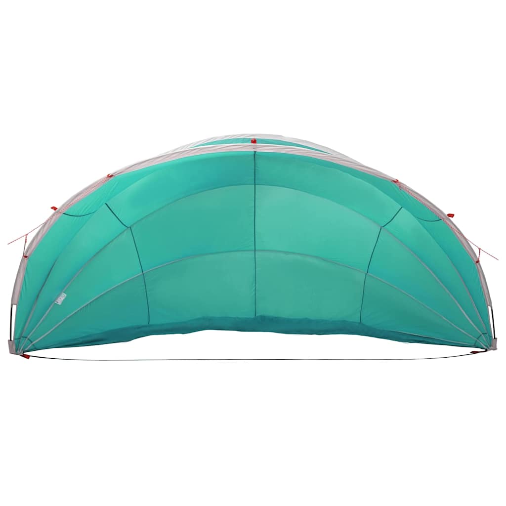 vidaXL Θόλος πισίνας Πράσινο 430 x 430 x 210 εκ.