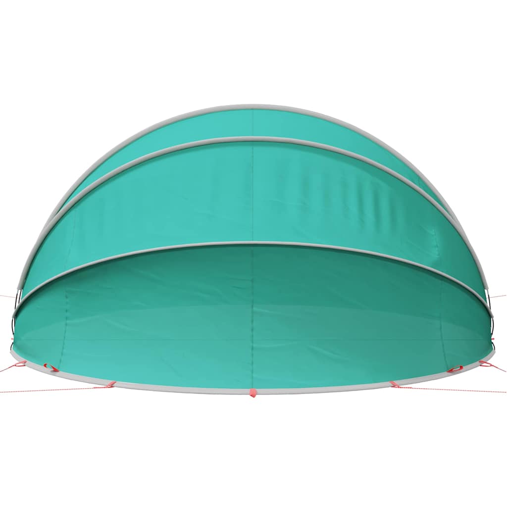 vidaXL Θόλος πισίνας Πράσινο 430 x 430 x 210 εκ.