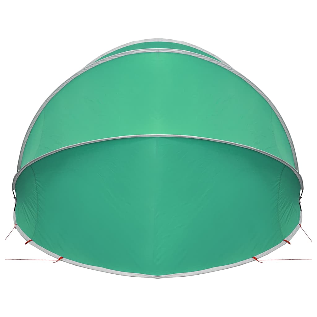 vidaXL Θόλος πισίνας Πράσινο 500 x 500 x 236 εκ.