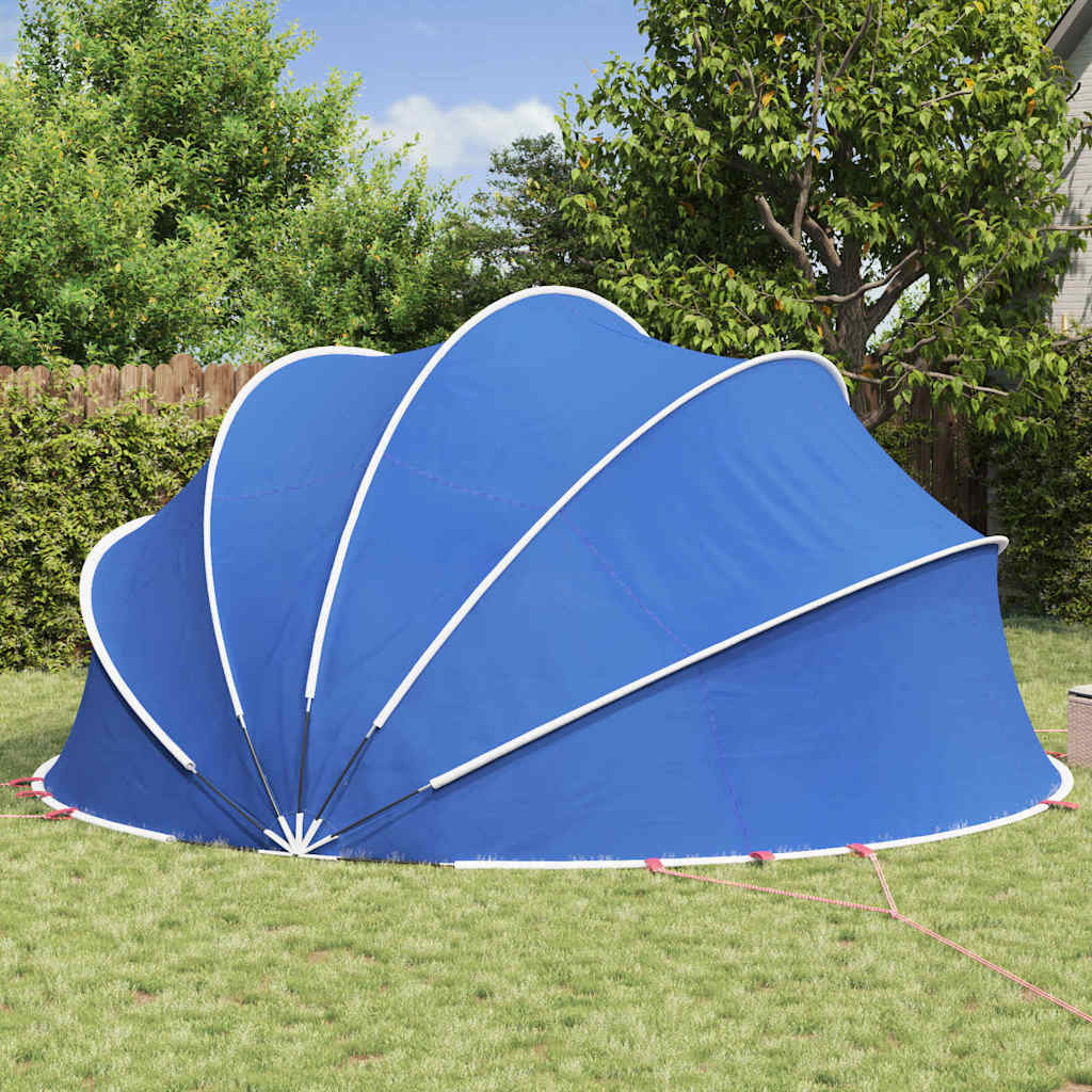 vidaXL Θόλος πισίνας Μπλε 500 x 500 x 236 εκ.