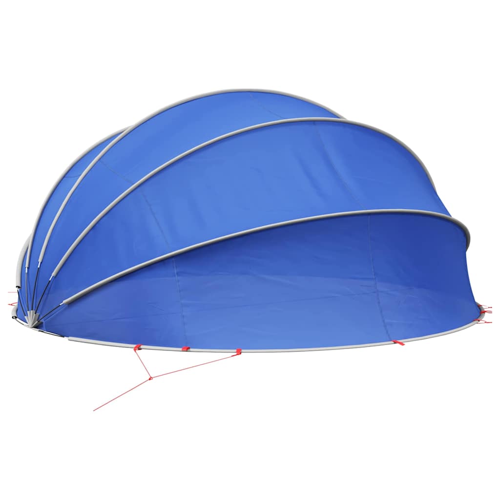 vidaXL Θόλος πισίνας Μπλε 500 x 500 x 236 εκ.