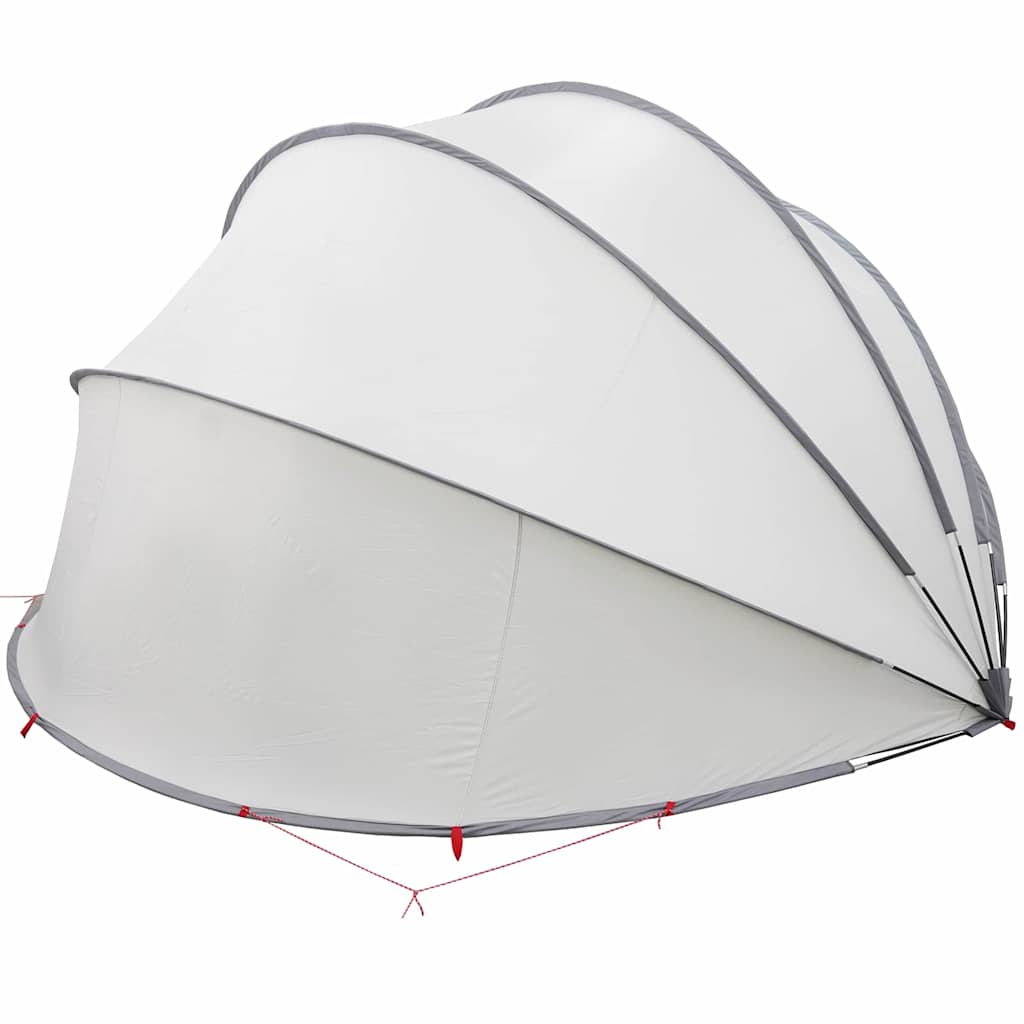 vidaXL Θόλος πισίνας Γκρι και Πορτοκαλί 500 x 500 x 236 εκ.