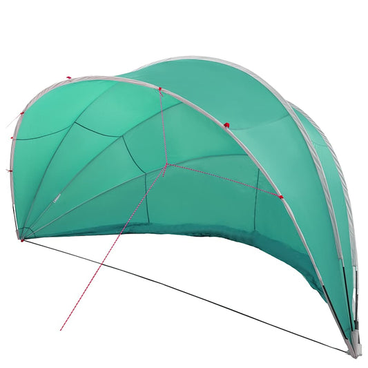 vidaXL Θόλος πισίνας Πράσινο 546 x 516 x 250 εκ.