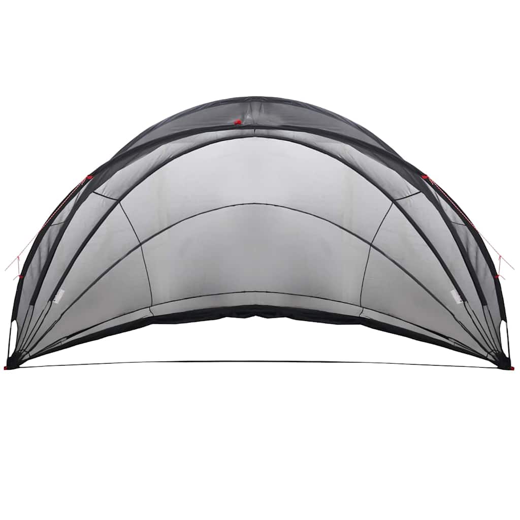 vidaXL Θόλος πισίνας 546 x 516 x 250 εκ. Μαύρο