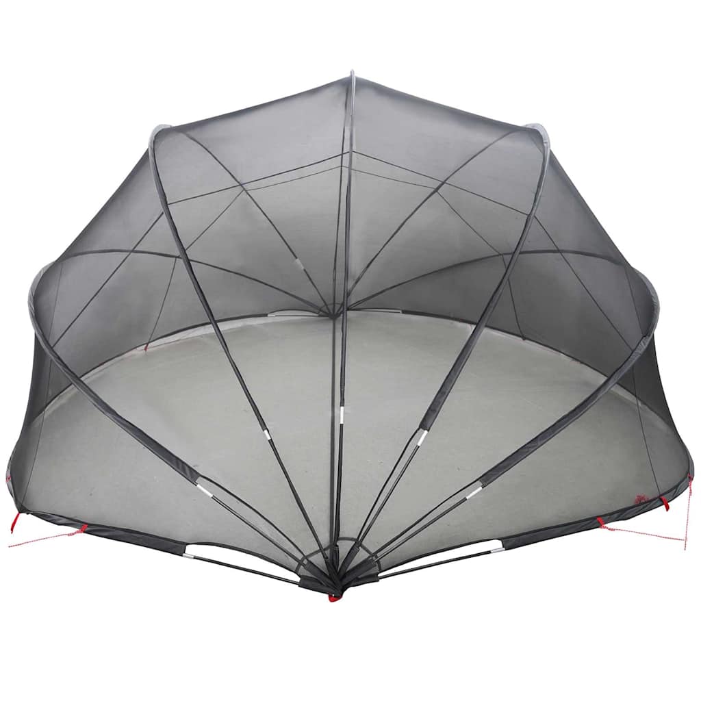 vidaXL Θόλος πισίνας 546 x 516 x 250 εκ. Μαύρο