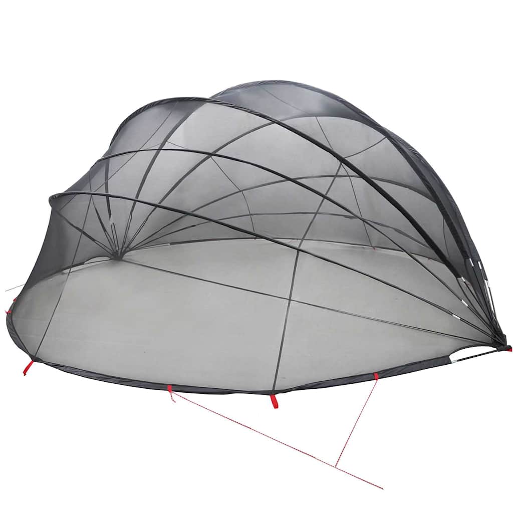 vidaXL Θόλος πισίνας Μαύρο 592 x 590 x 275 εκ.