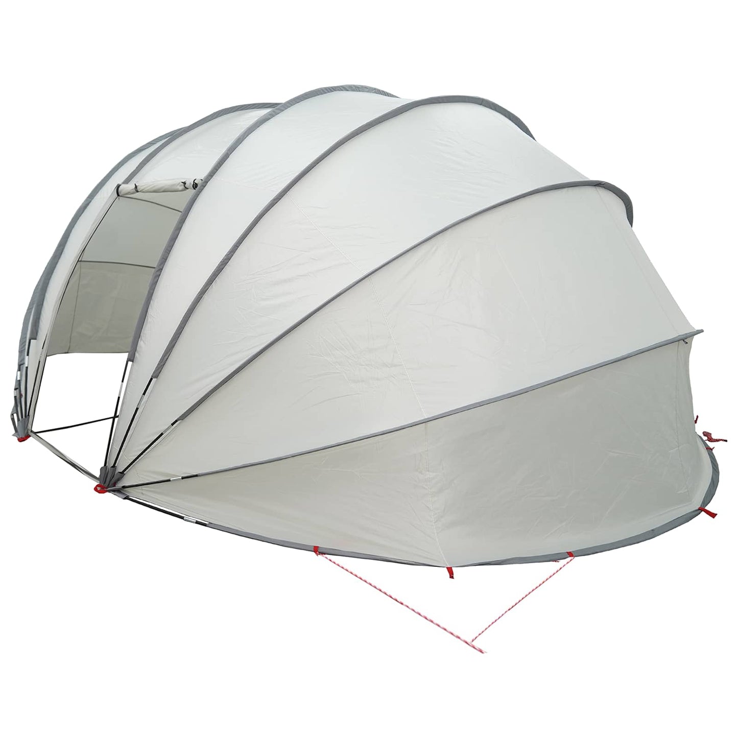 vidaXL Σκηνή πισίνας τύπου θόλου Γκρι 538 x 440 x 204 εκ.