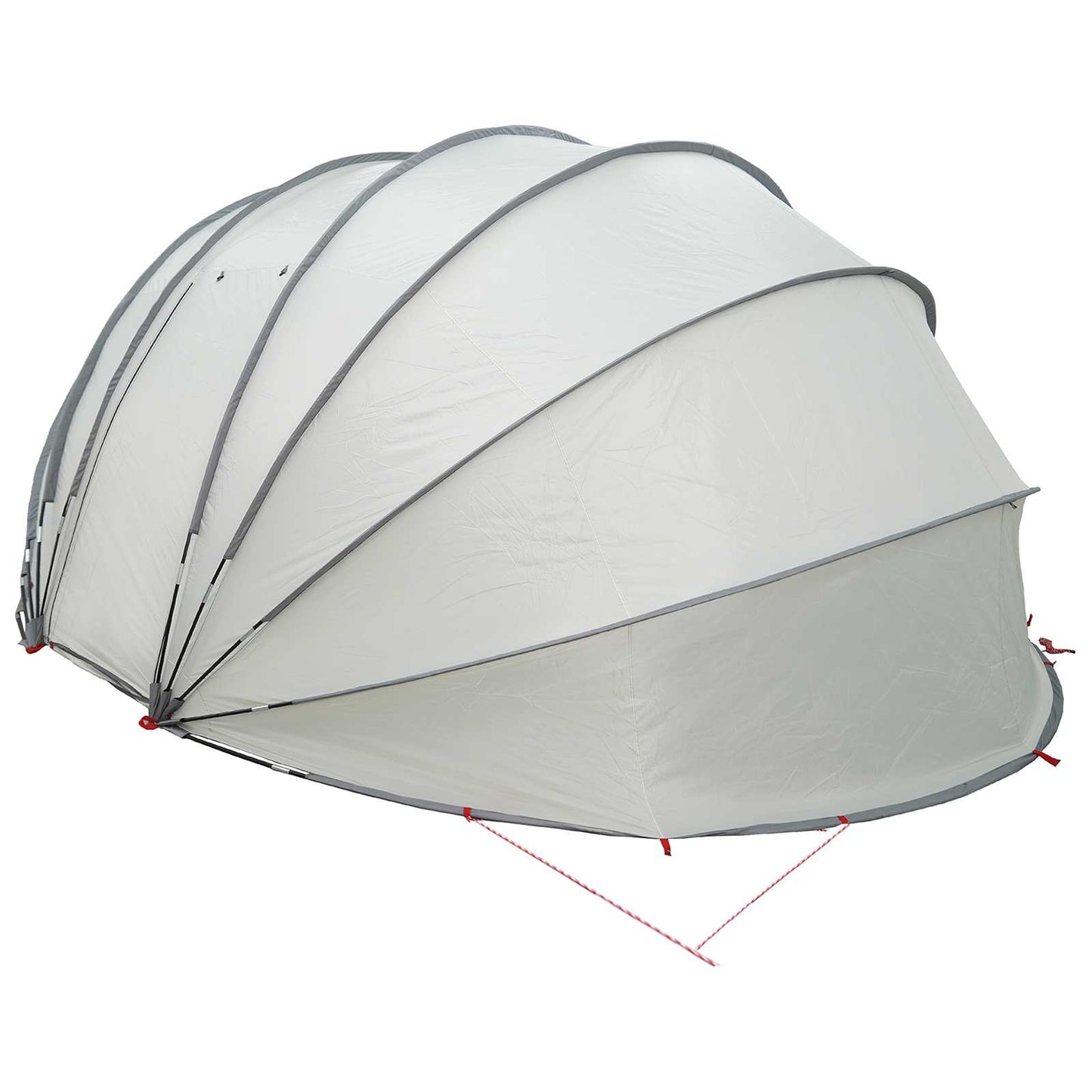 vidaXL Σκηνή πισίνας τύπου θόλου Γκρι 538 x 440 x 204 εκ.