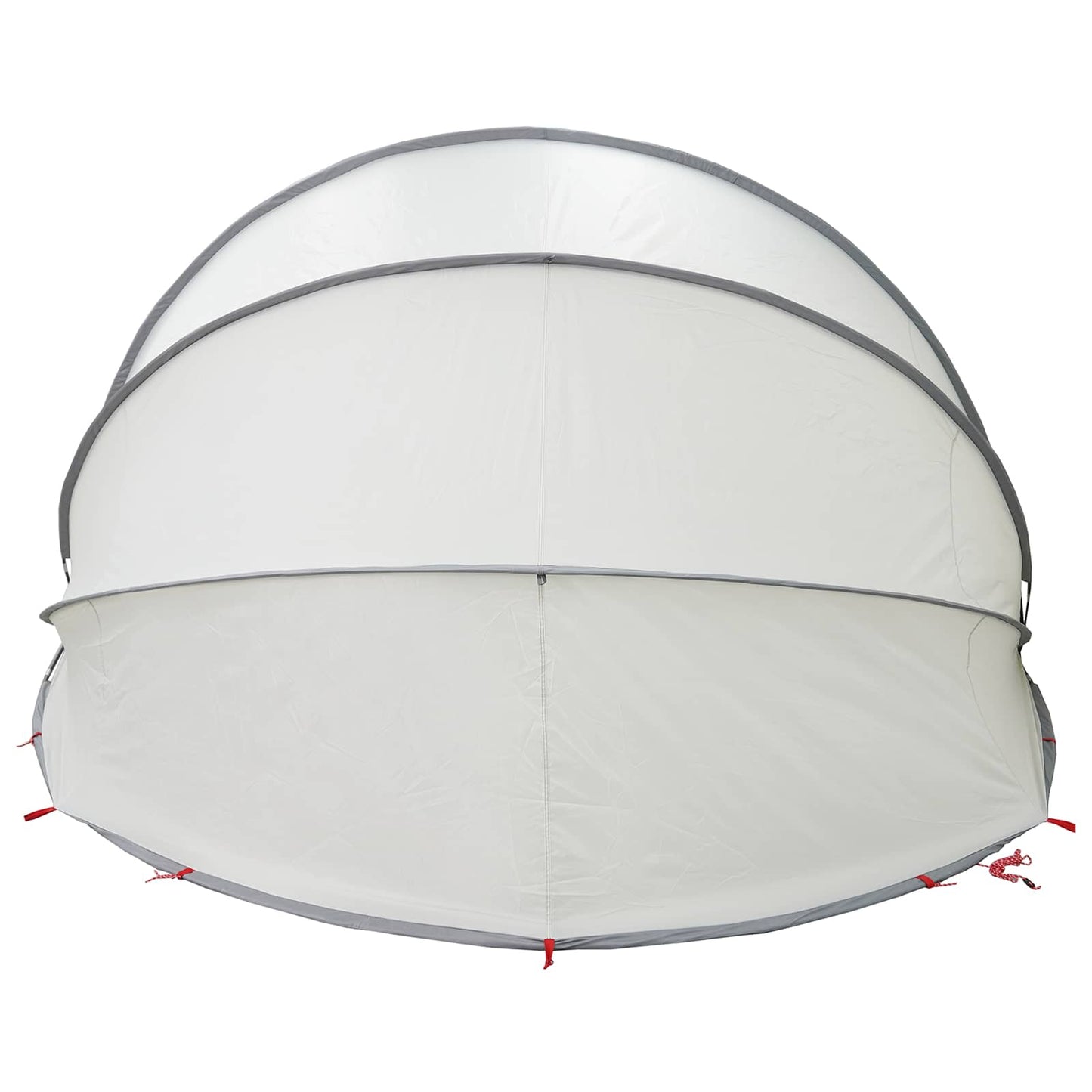 vidaXL Σκηνή πισίνας τύπου θόλου Γκρι 538 x 440 x 204 εκ.