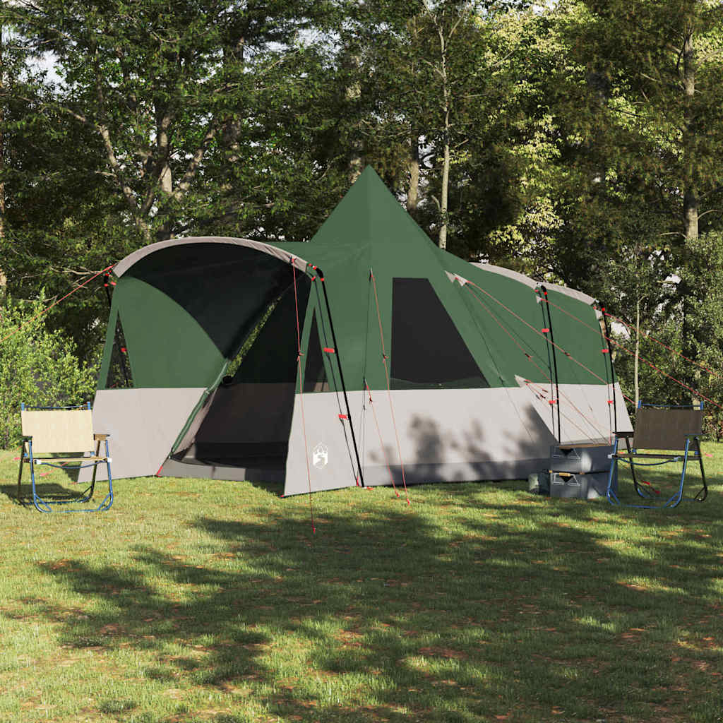vidaXL Σκηνίτσα Teepee με στέγη Πράσινο 720 x 465 x 295 εκ