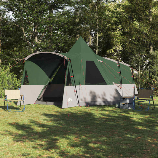 vidaXL Σκηνίτσα Teepee με στέγη Πράσινο 720 x 465 x 295 εκ