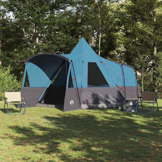 vidaXL Σκηνίτσα Teepee με στέγη με αποθήκευση Μπλε 720 x 465 x 295 εκ