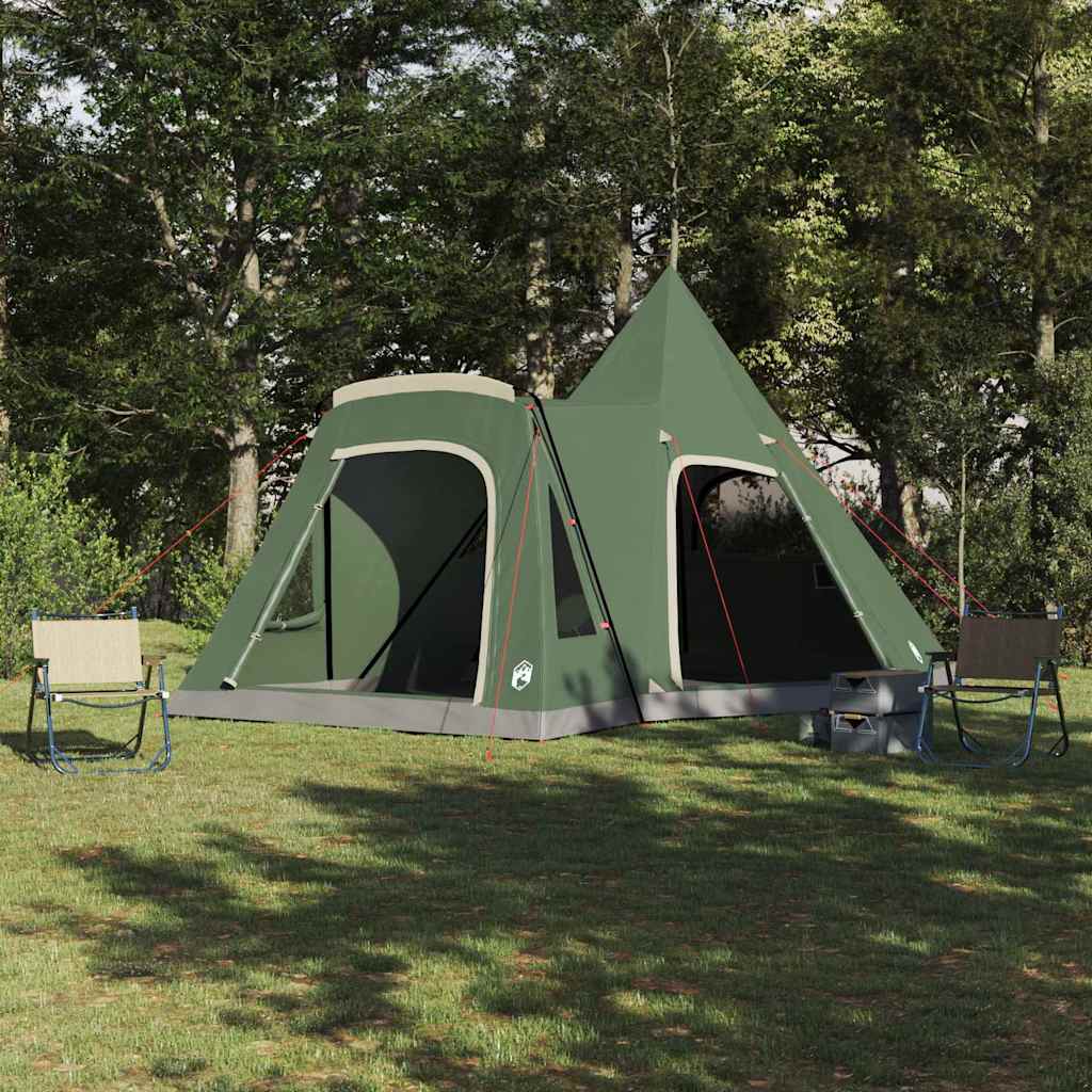 vidaXL Σκηνίτσα Teepee με στέγη Πράσινο 545 x 450 x 295 εκ