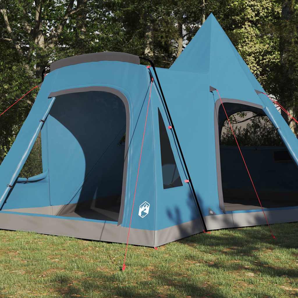 vidaXL Σκηνίτσα Teepee με στέγη με αποθήκευση Μπλε 545 x 450 x 295 εκ