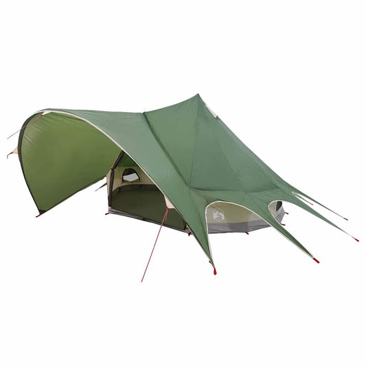 vidaXL Σκηνίτσα Teepee με στέγη Πράσινο και Γκρι 600 x 600 x 347 εκ